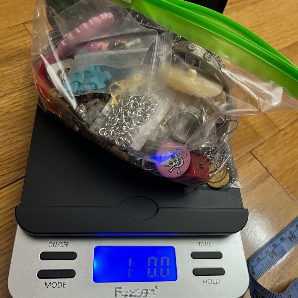 1 lb Mixed Jewelry Craft Lot - bit of everything mixed media lot